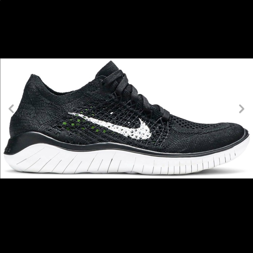 Nike Free RN Flyknit 2018 'Black' Women’s - Picture 3 of 6